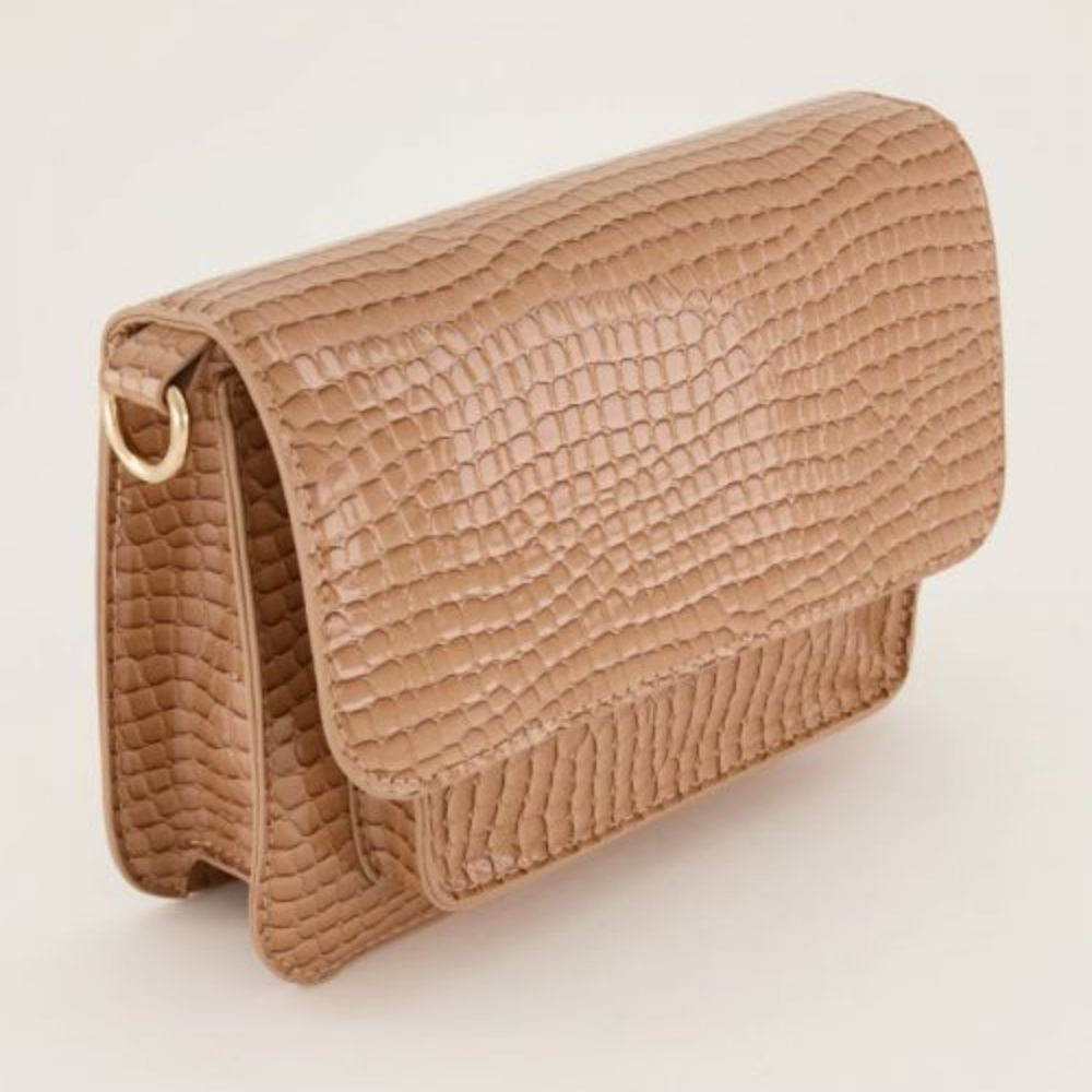 MY JEWELLERY | Croco schoudertas Bruin